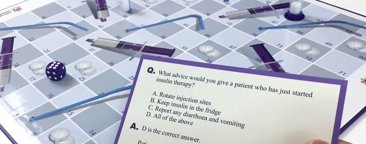 A close up photograph showing one of the question cards from the game.